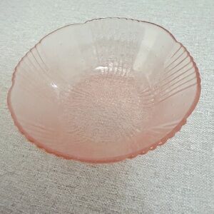 Vintage 5” Pink Glass Bowl